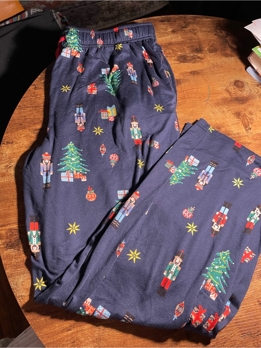 Men's Navy Nutcracker & Christmas Tree Pajama Pants